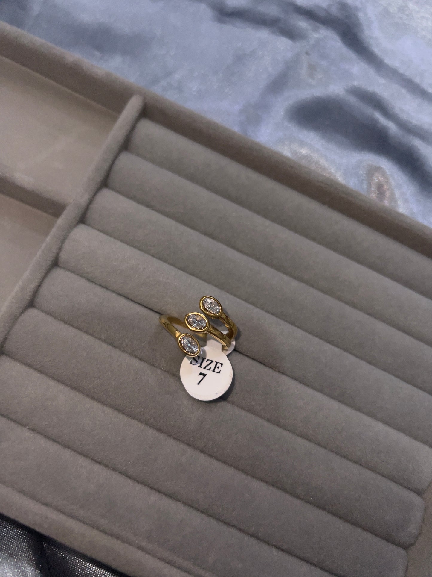 Three stone ring