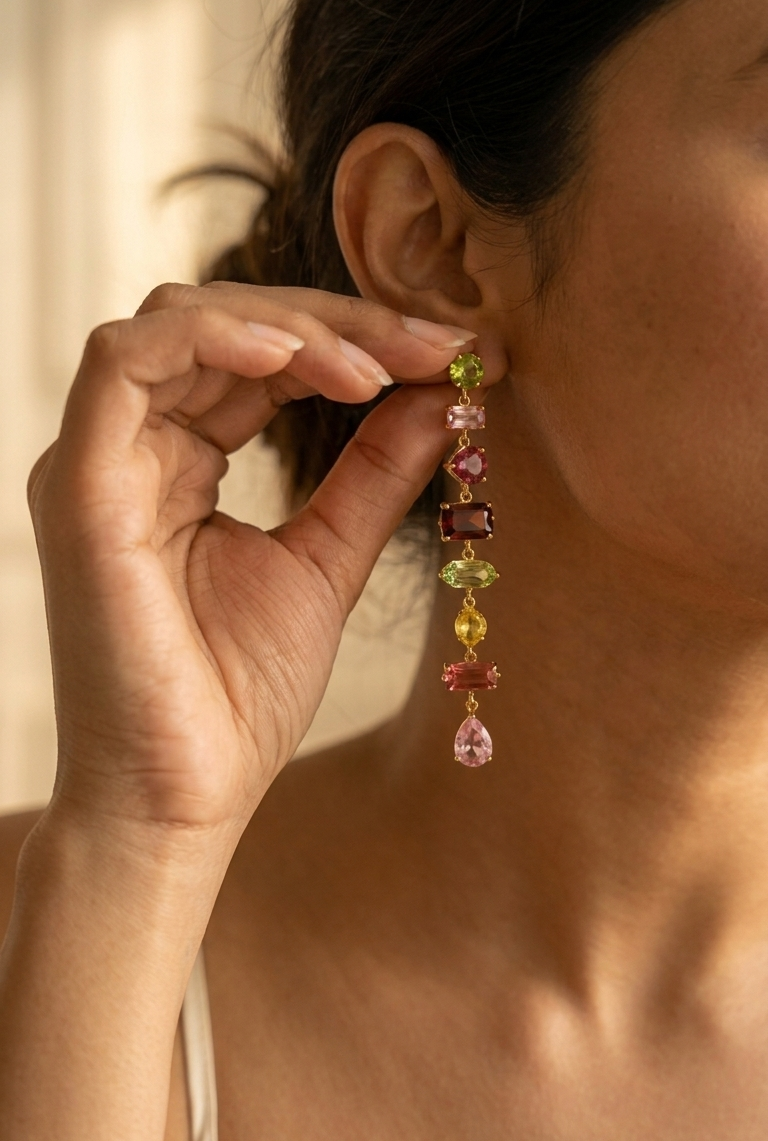 Rainbow Drop Earrings
