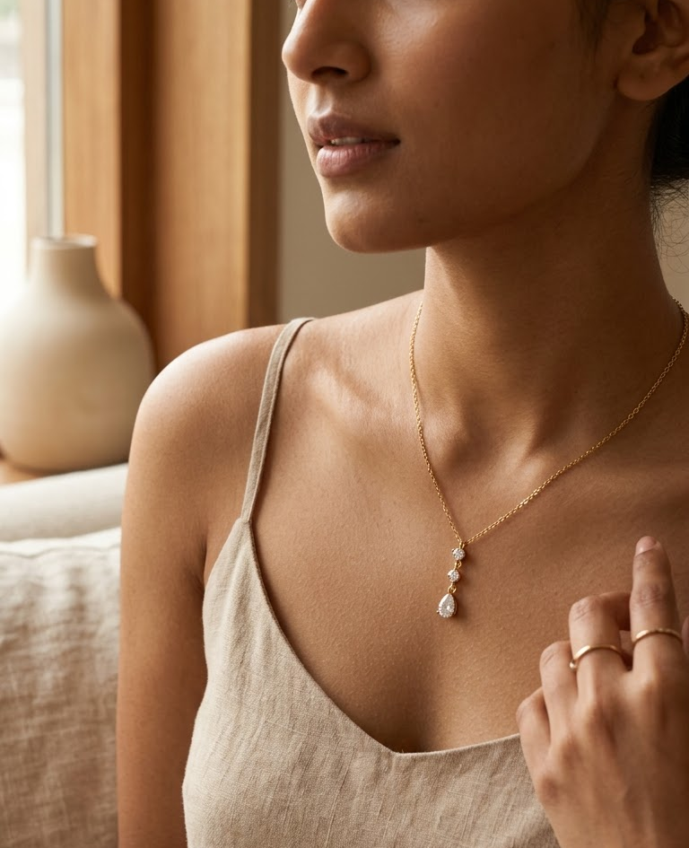 Teardrop necklace
