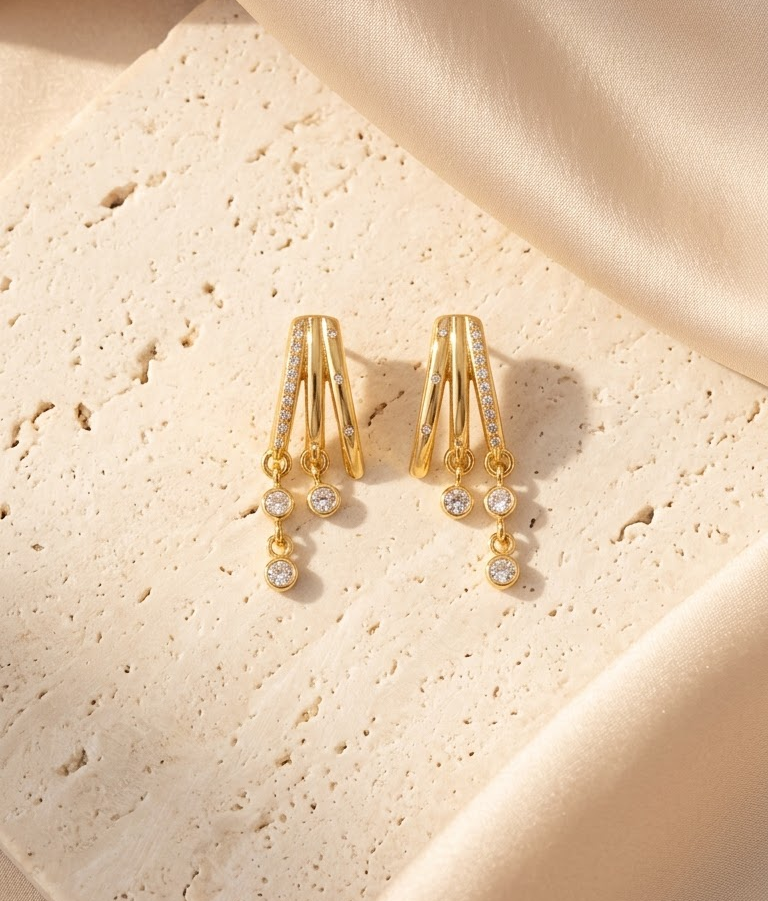 Crystal cascade drops