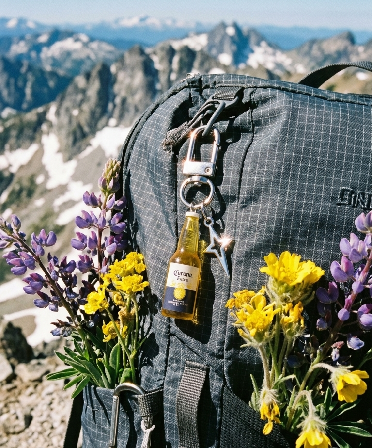 Corona keychain
