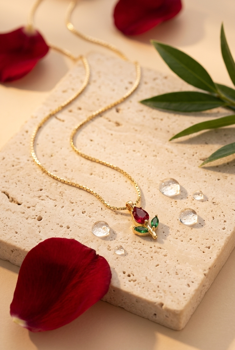 Tulip glow necklace