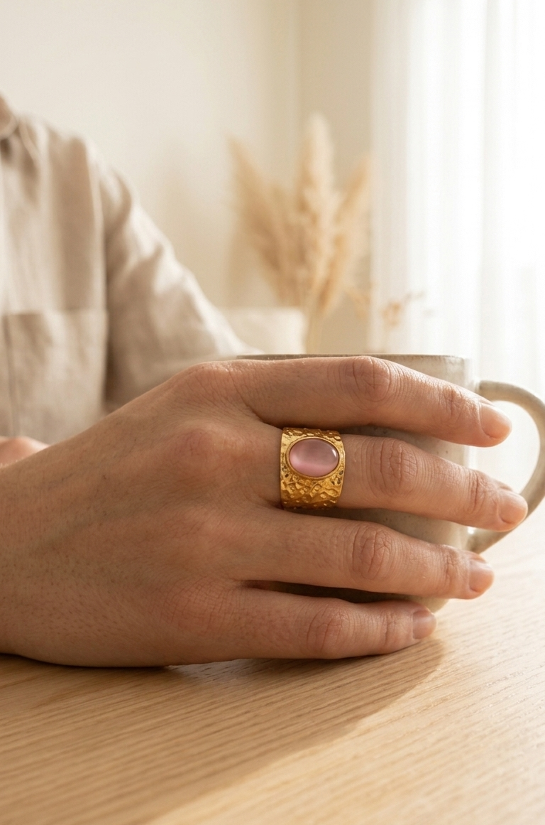 Blush Aura ring