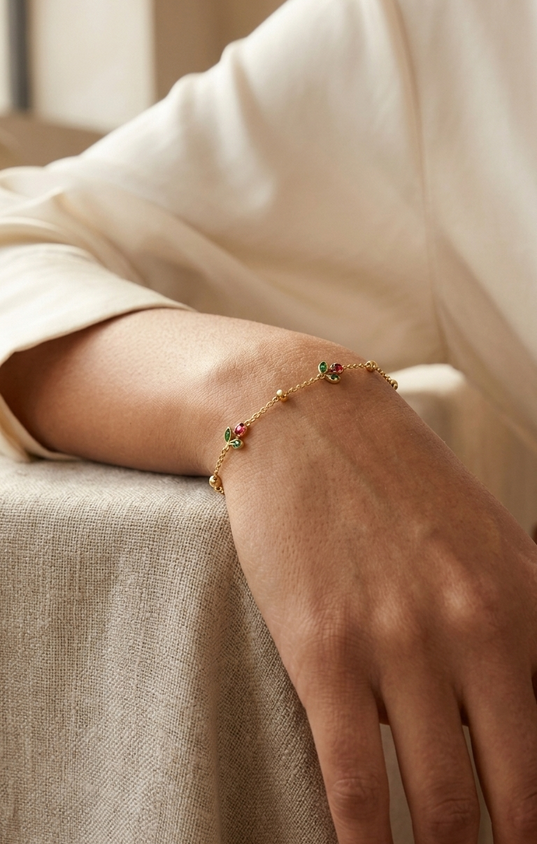 Dainty tulip bracelet