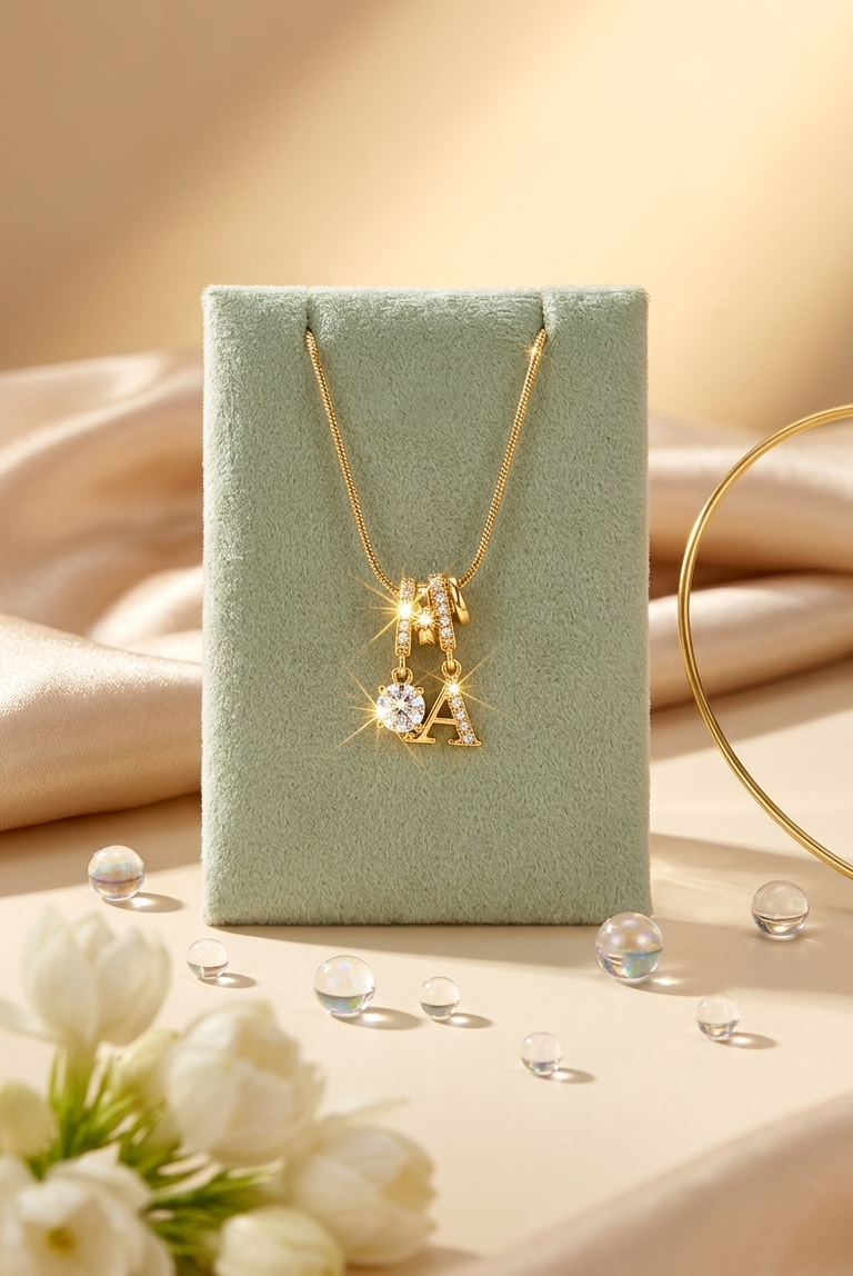 Initial glow necklace