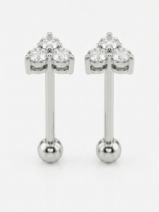 Triple glow piercing