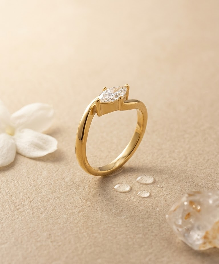 Marquise glow ring