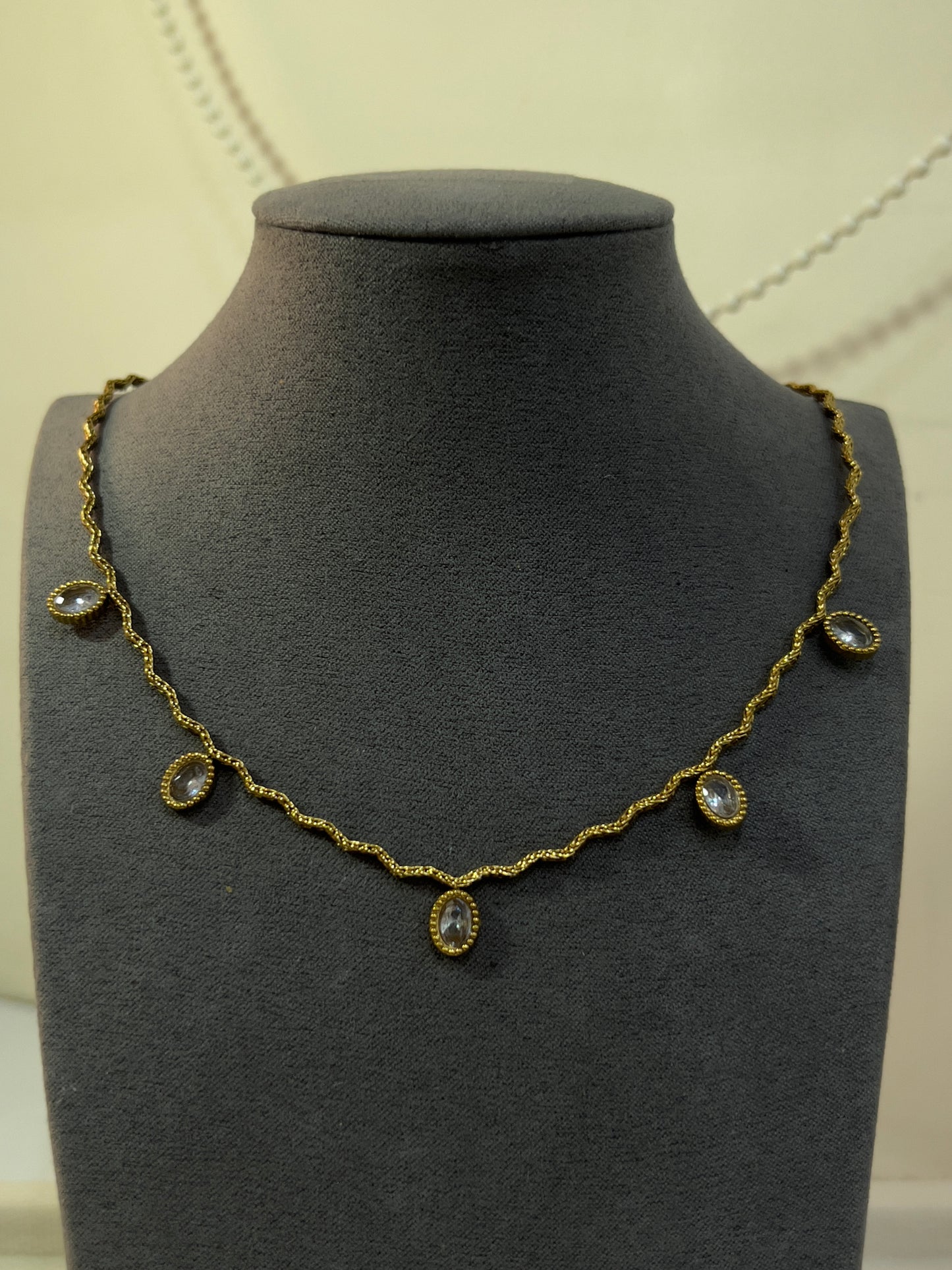 Ripple charm necklace