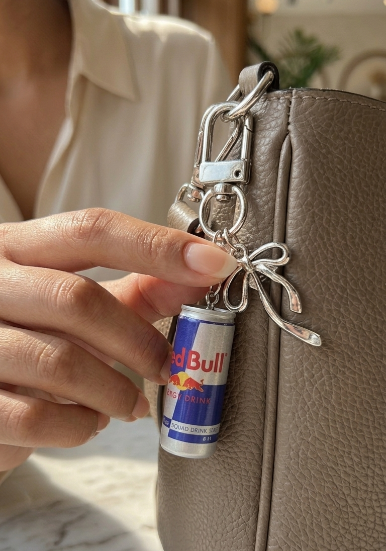 Redbull keychain