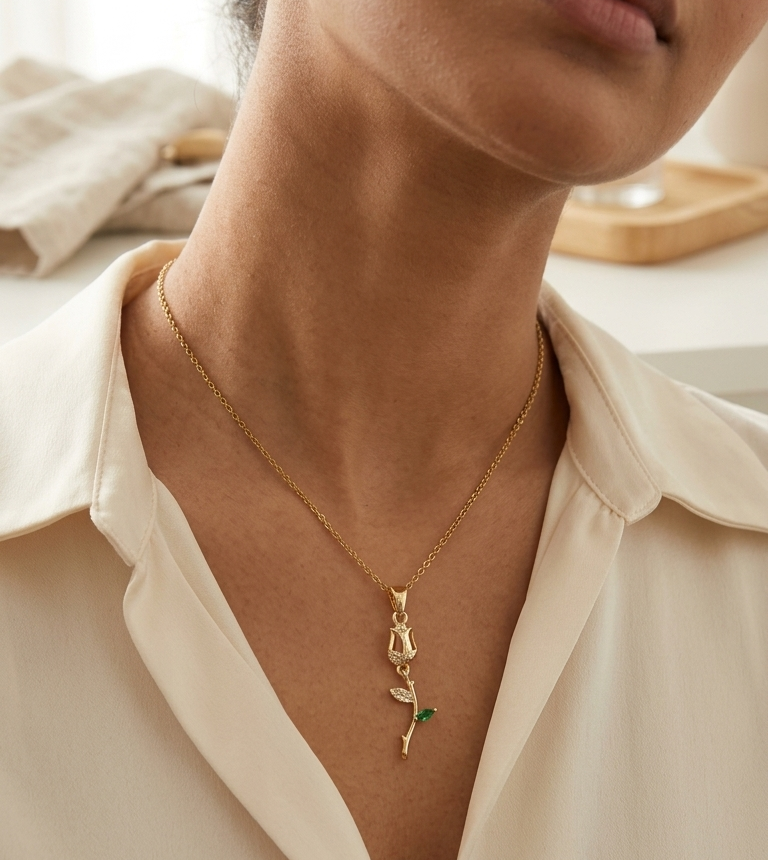 Ever rose necklace