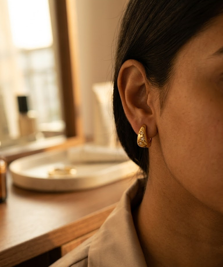 Twinkle luxe hoops