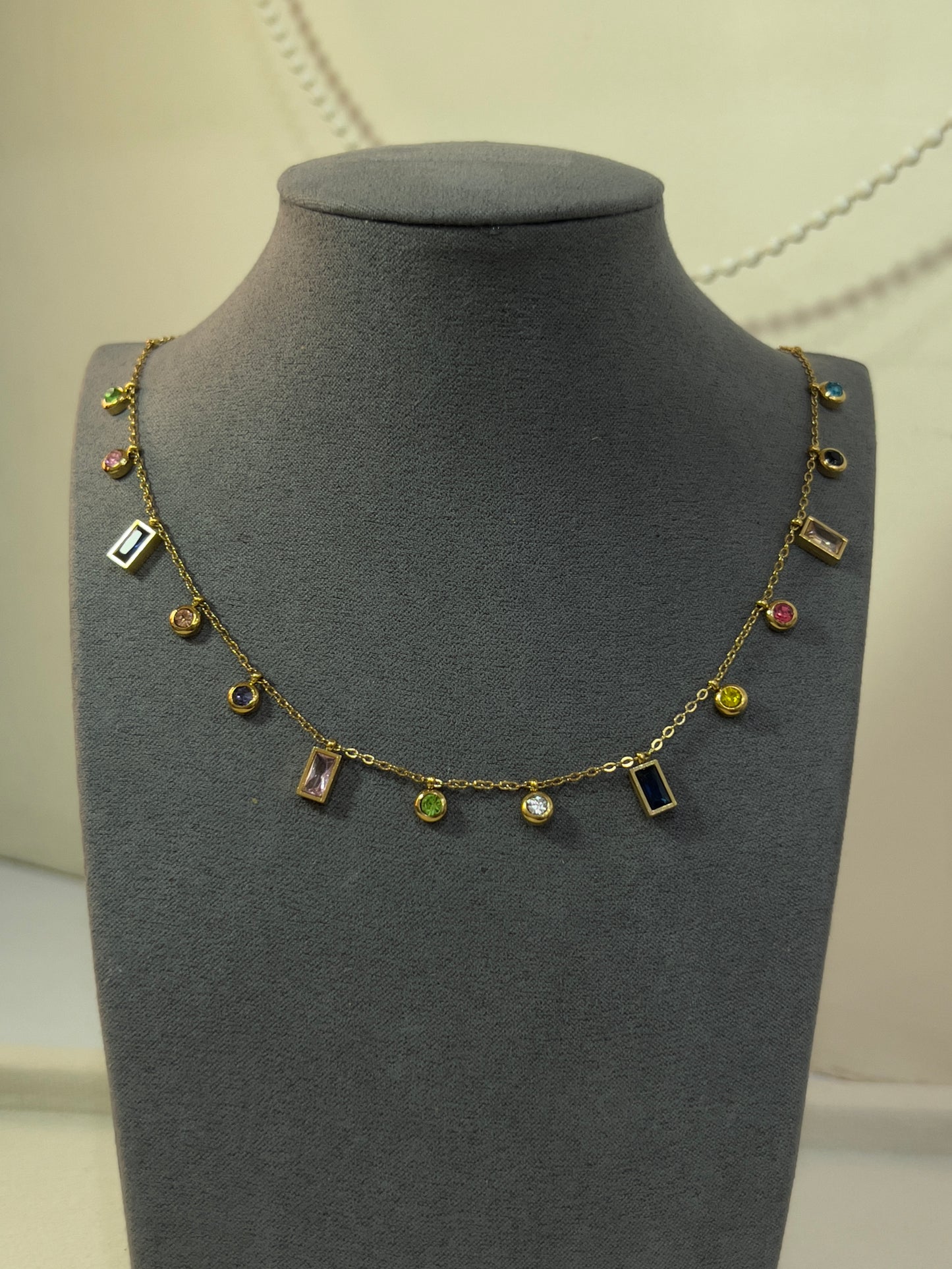 Gemstone Station Necklaces