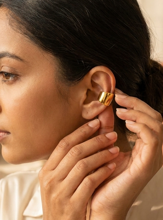 Molten gold cuff