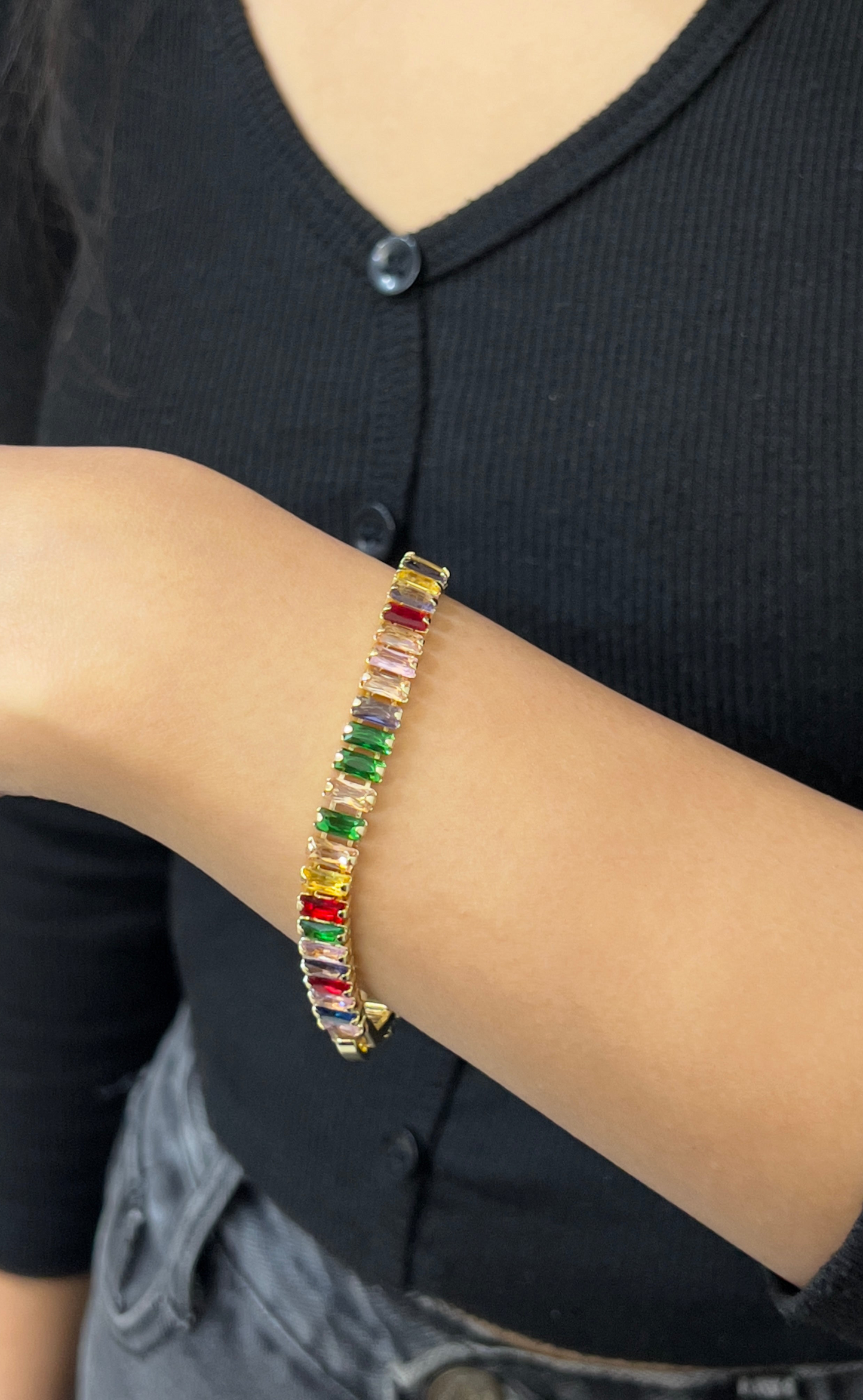 Multi-color Tennis Bracelet