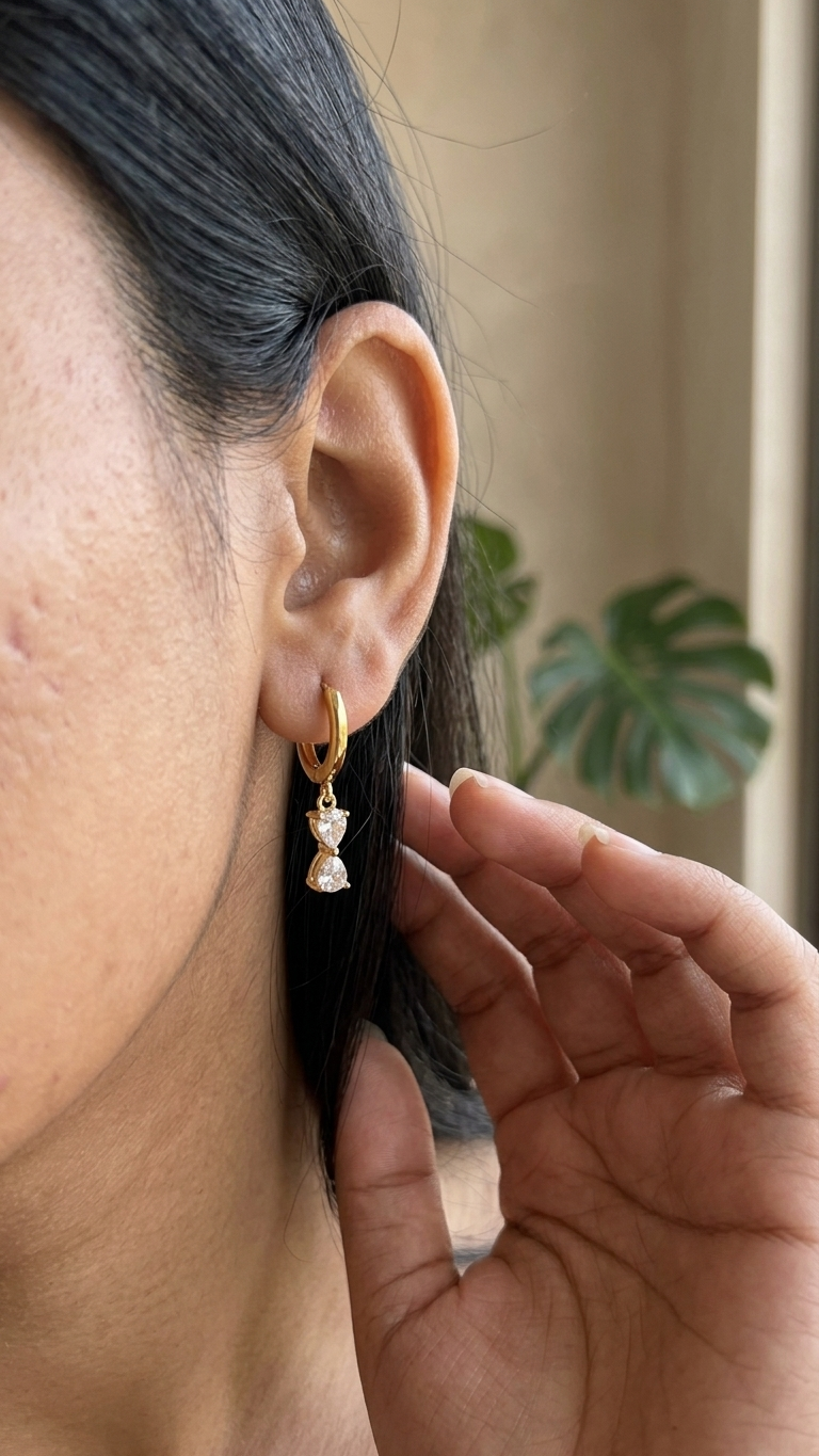 Ribbon spark Hoops