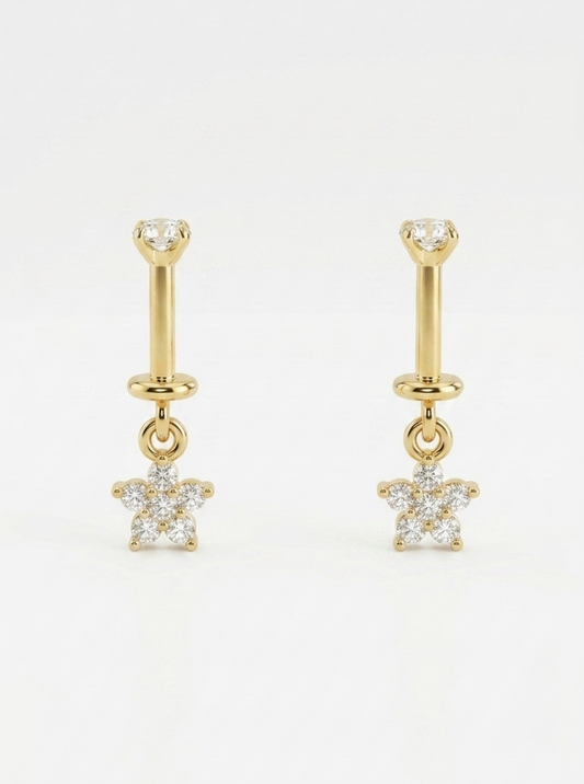 Gold bloom piercing