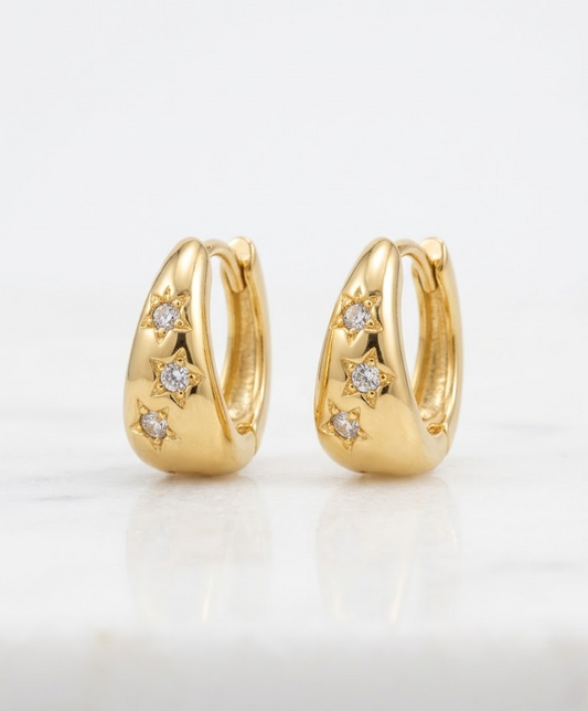Twinkle luxe hoops
