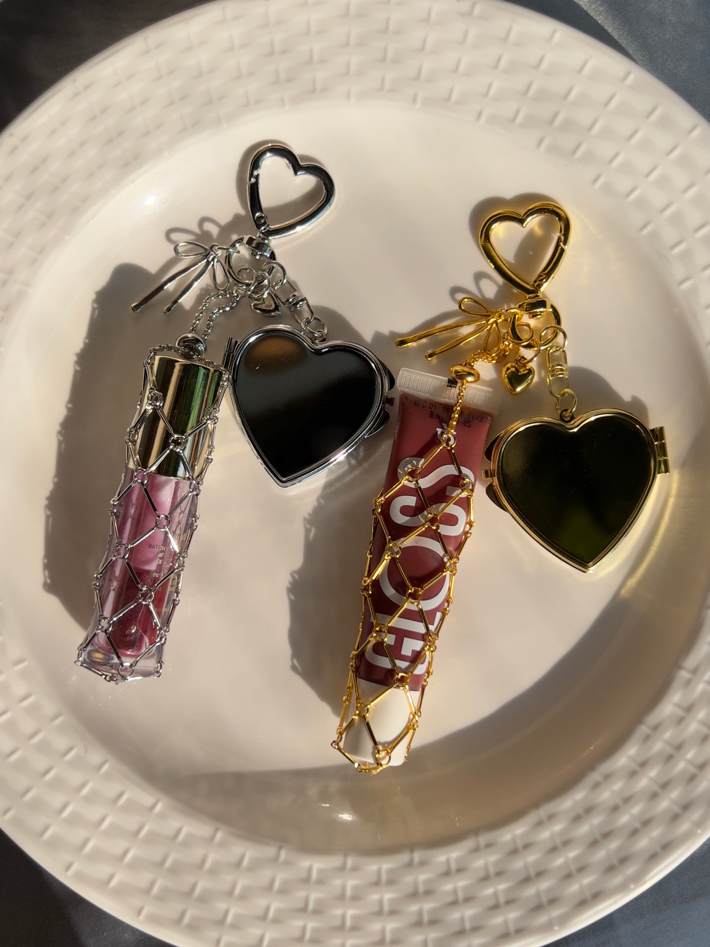 Lipgloss holder keychain