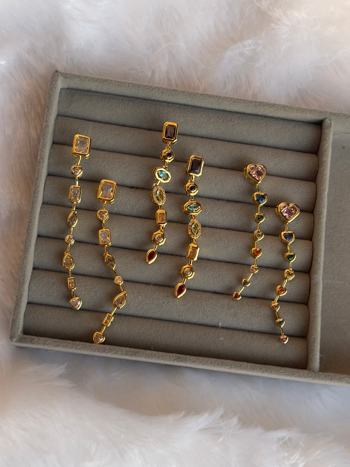 Squarefall Earrings