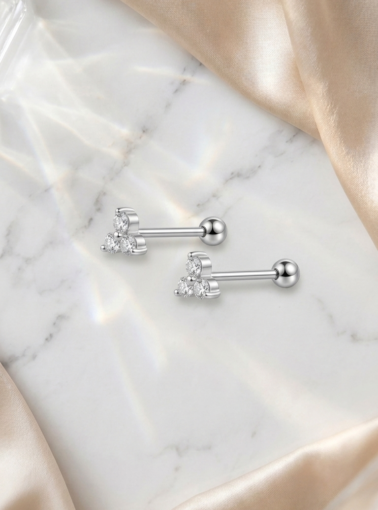 Triple glow piercing