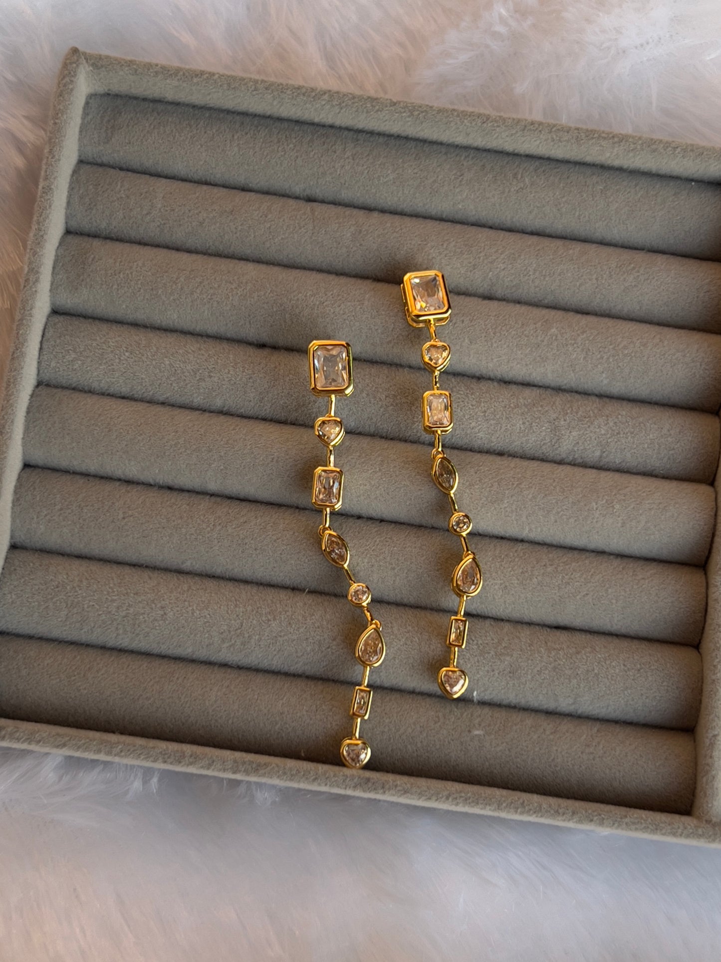 Squarefall Earrings