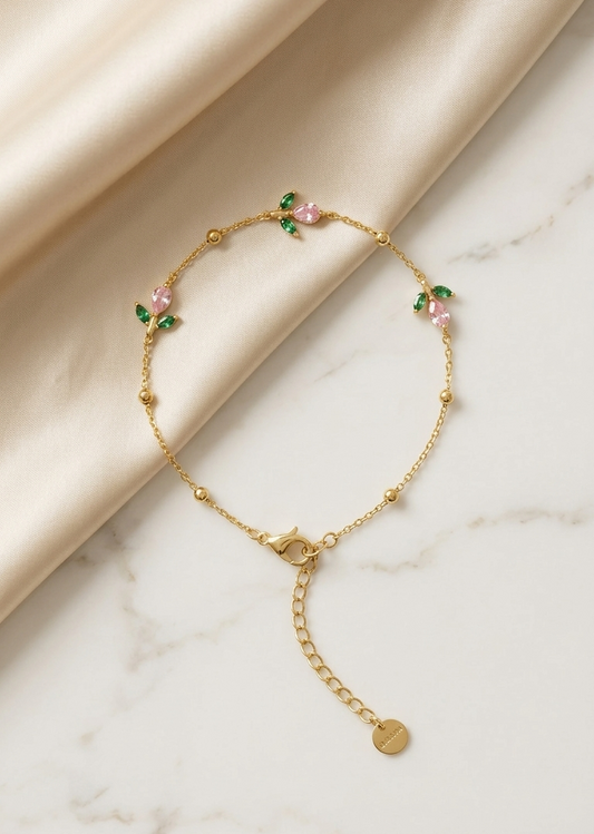 Dainty tulip bracelet