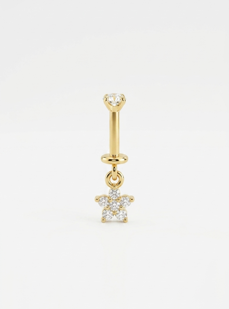 Gold bloom piercing