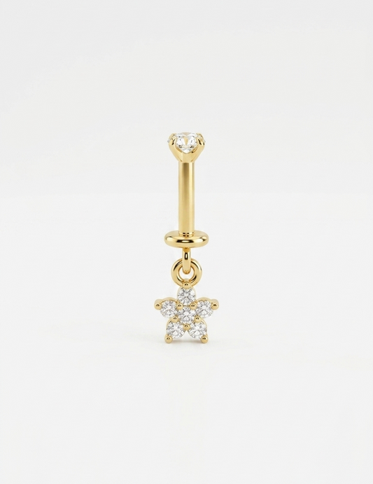 Gold bloom piercing