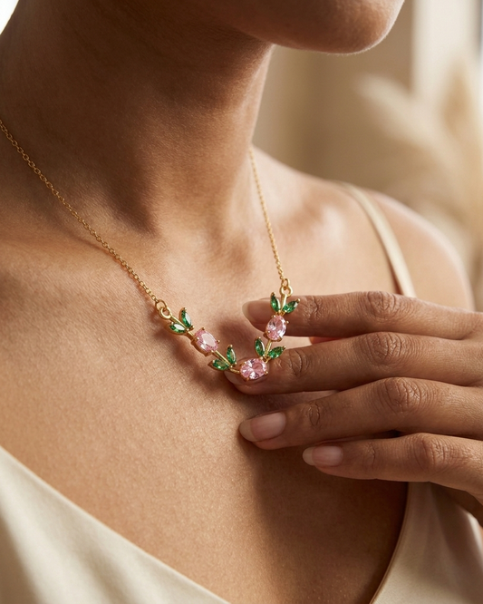 Petal glow necklace