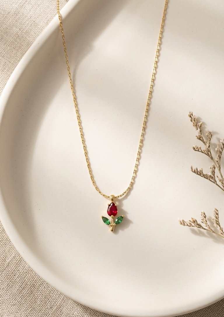 Tulip glow necklace