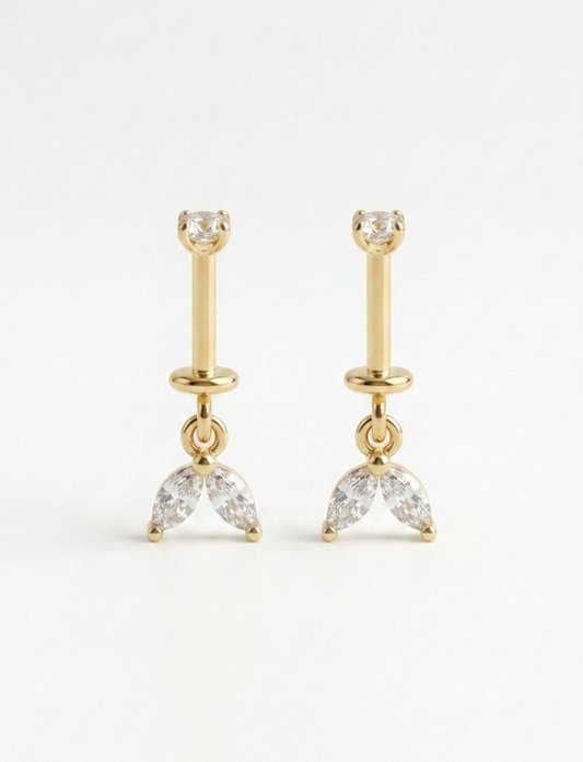 Starlit drop piercing