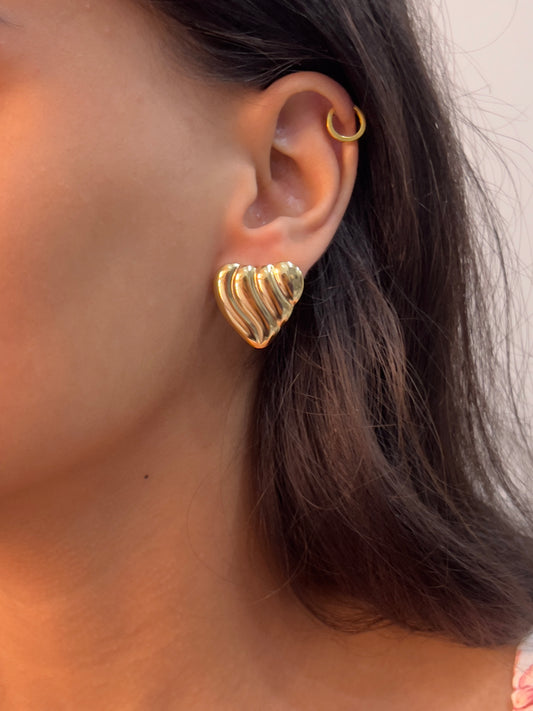Bold Heart Earrings