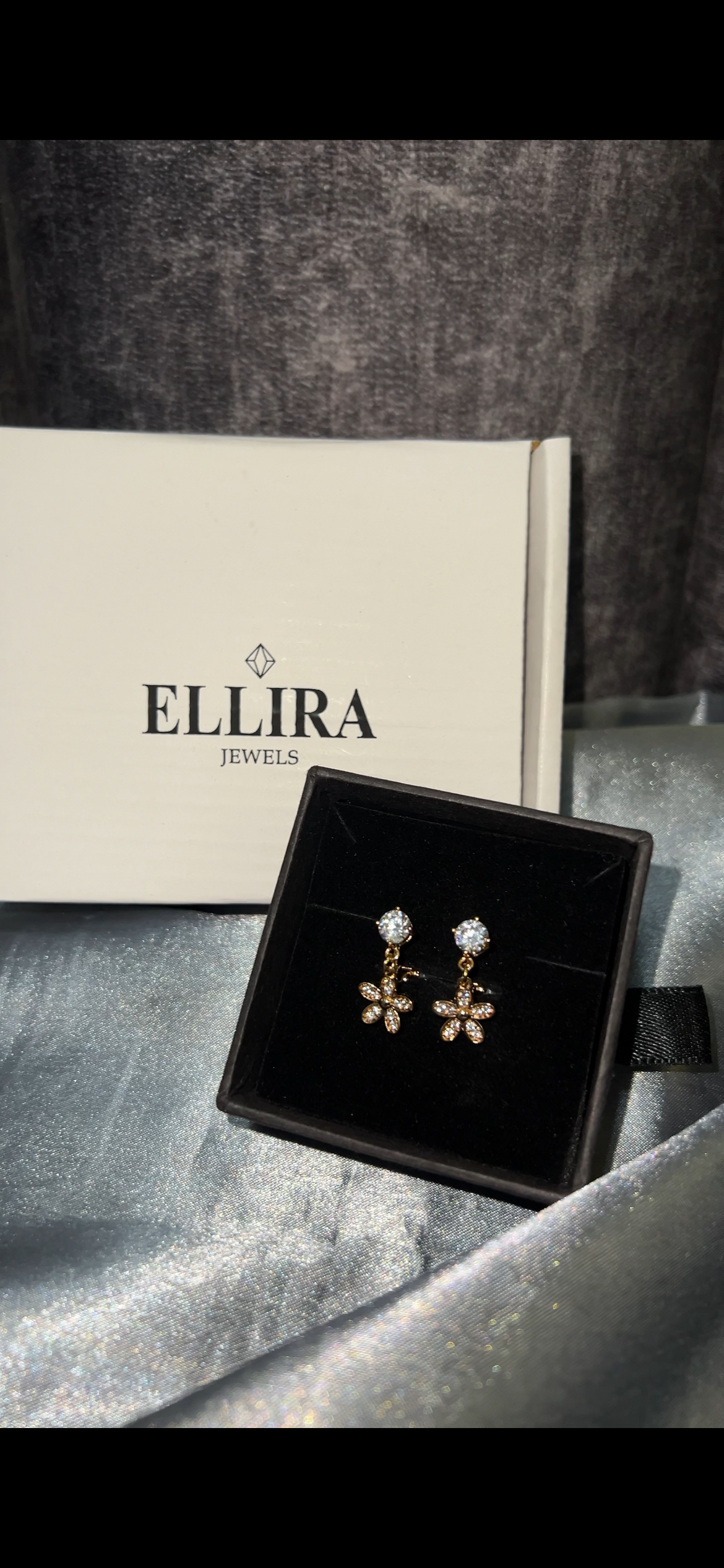 Crystal Petal Earrings