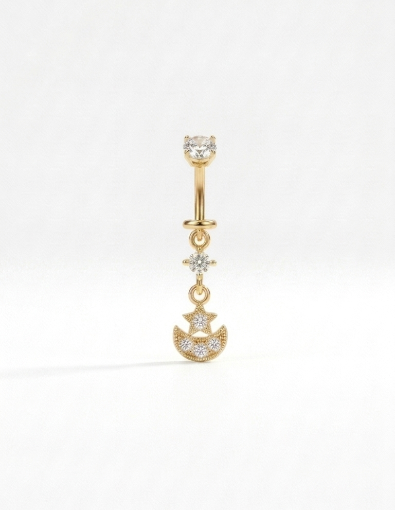 Golden eclipse piercing