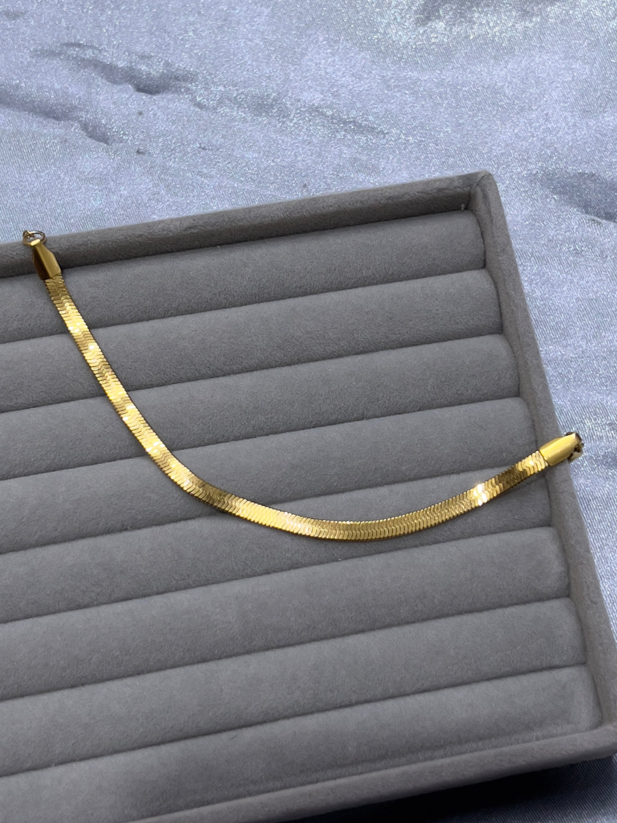 Gold Herringbone Bracelet