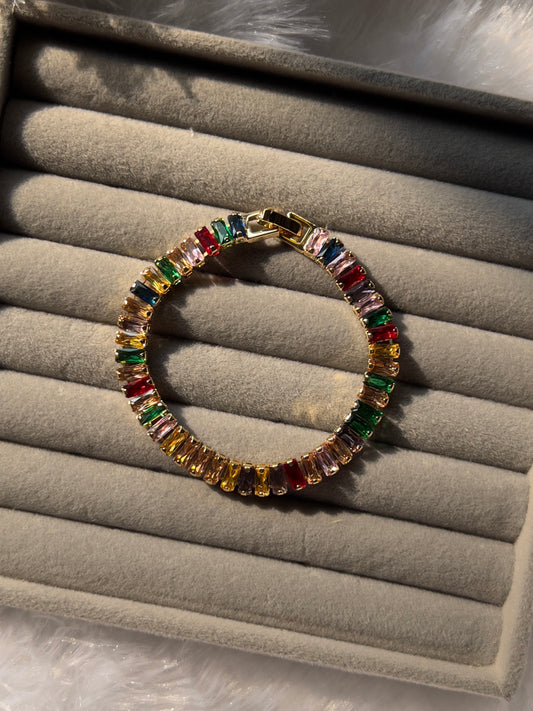 Multi-color Tennis Bracelet