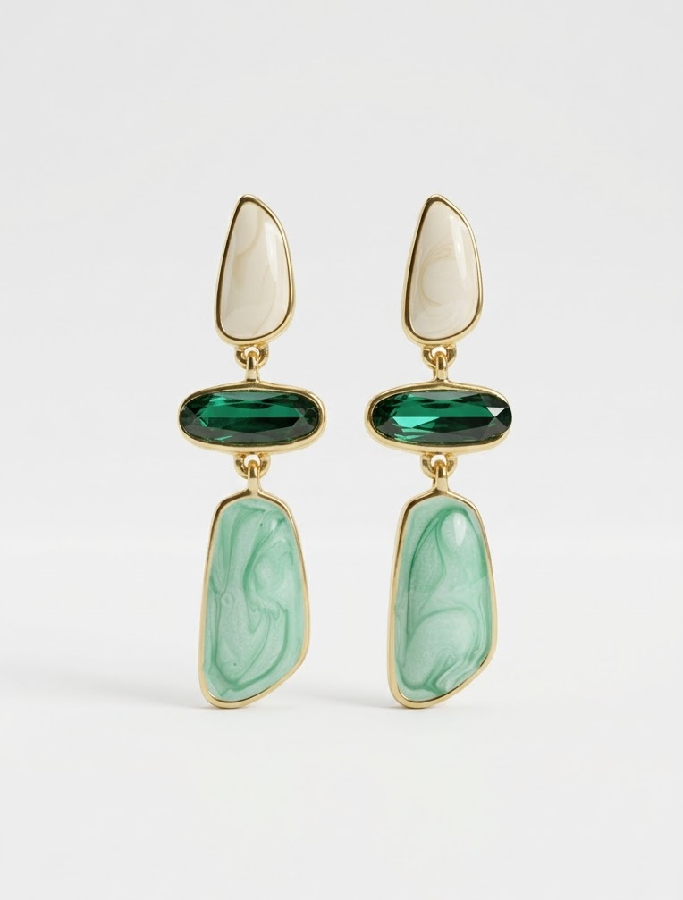 Marble muse earrings