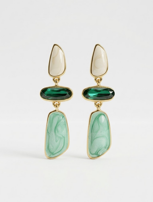 Marble muse earrings