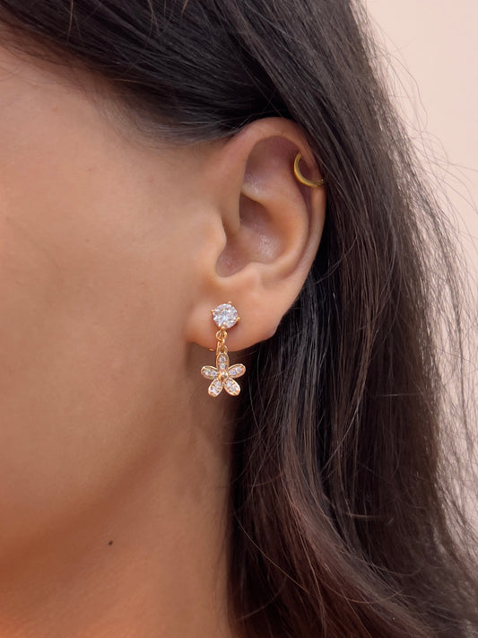 Crystal Petal Earrings