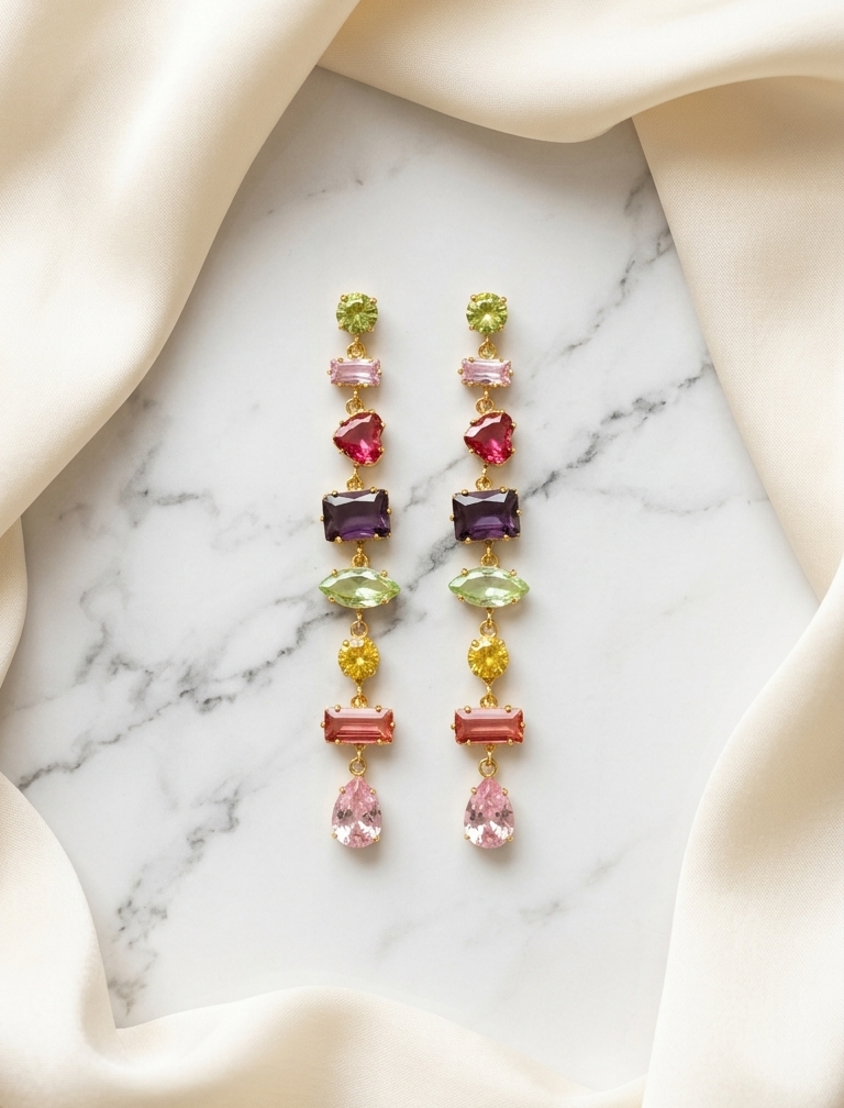 Rainbow Drop Earrings
