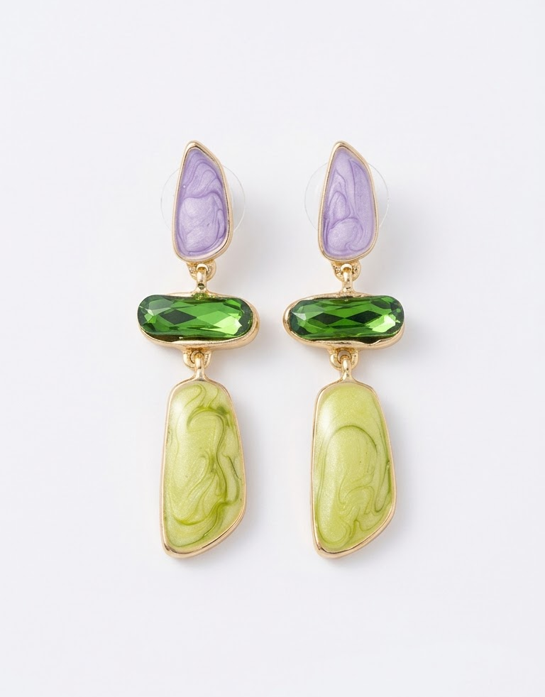 Marble muse earrings