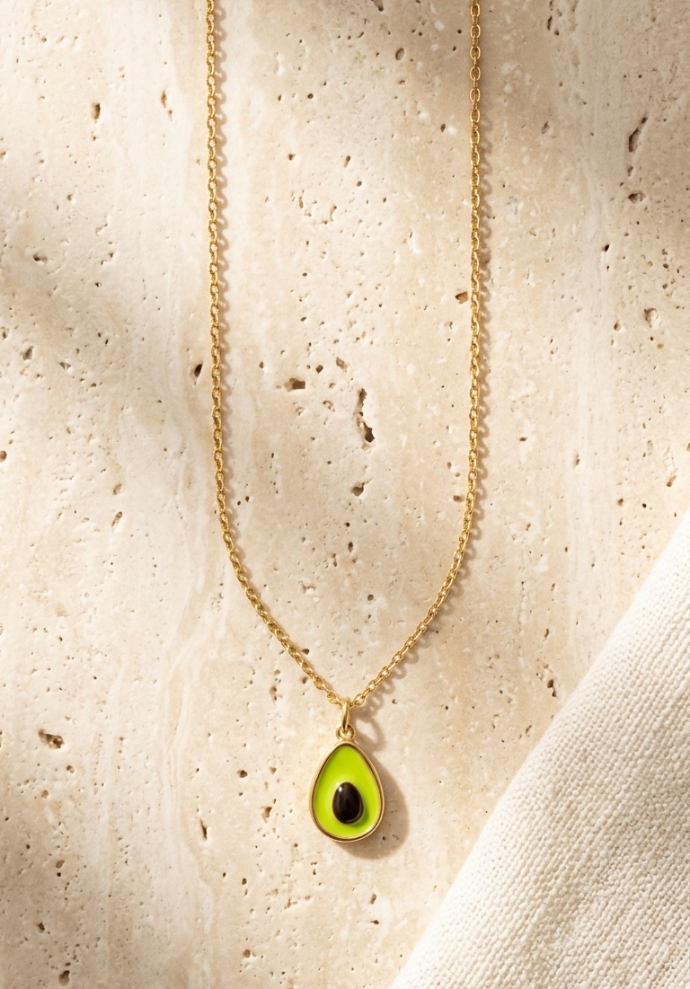 Avocado bloom necklace