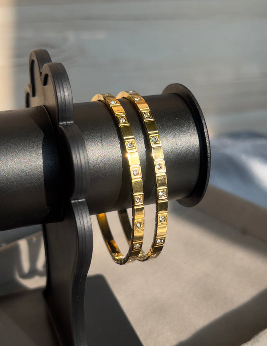 Square spark bangles
