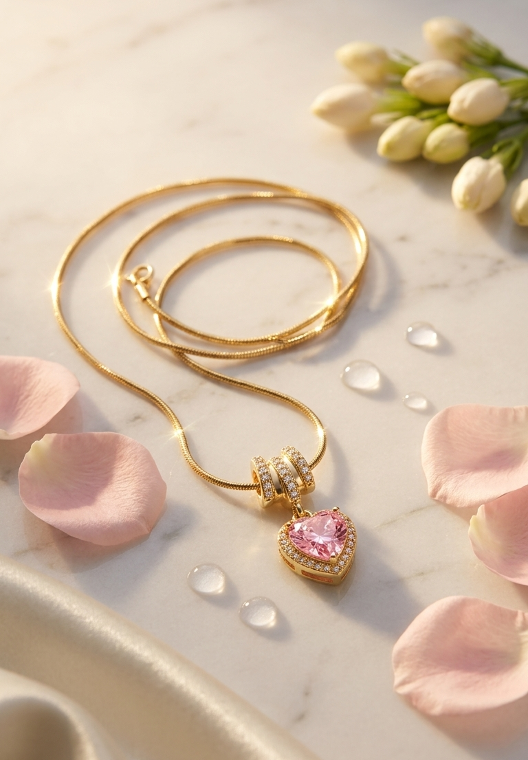 Blush amour necklace