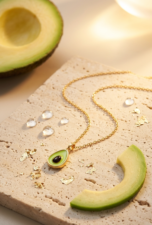 Avocado bloom necklace