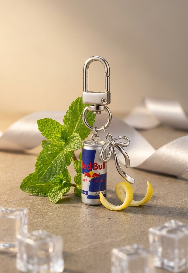 Redbull keychain