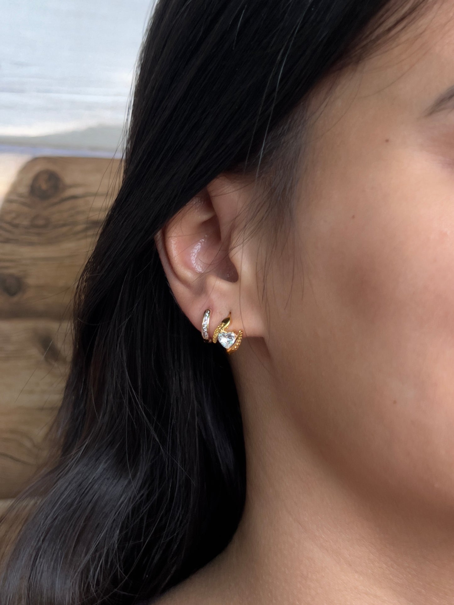 Heart wrap hoops