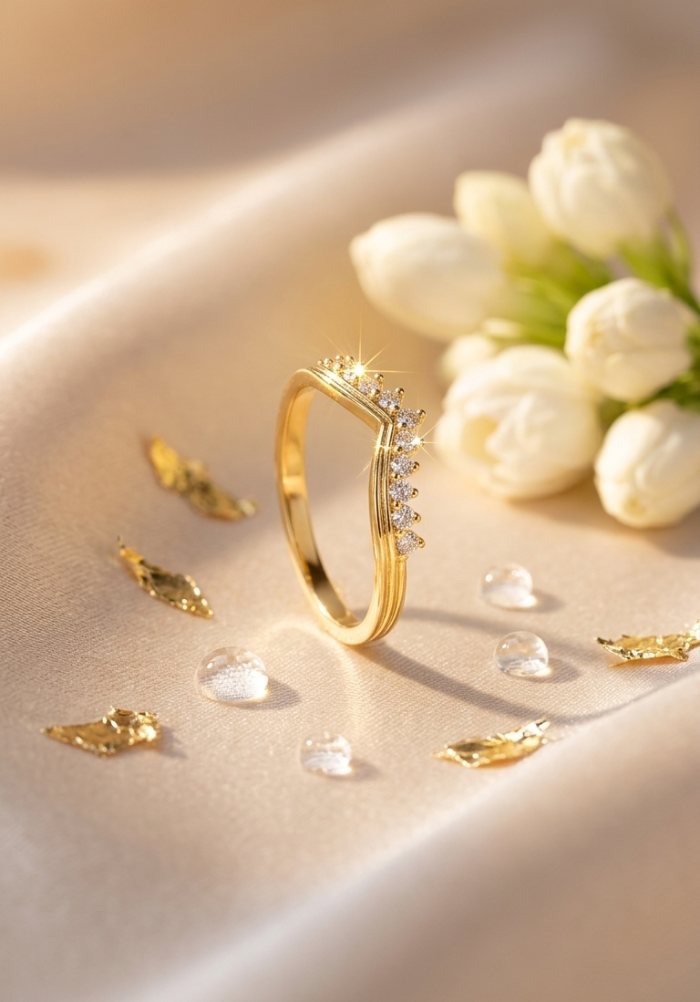 Tiara whisper ring
