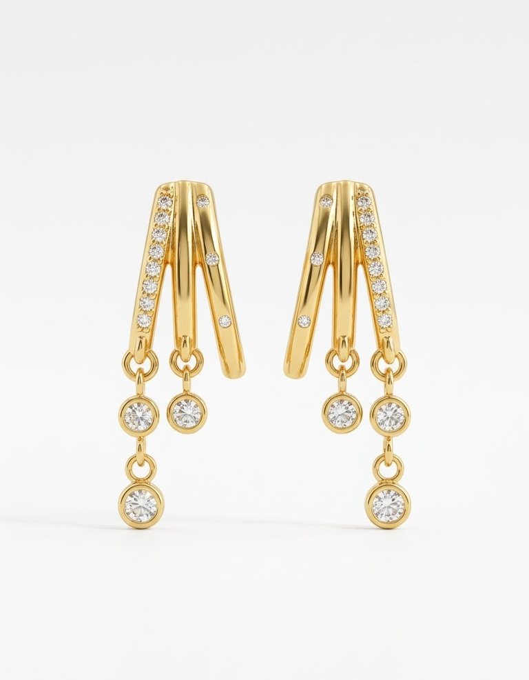 Crystal cascade drops