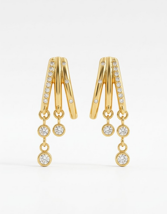 Crystal cascade drops